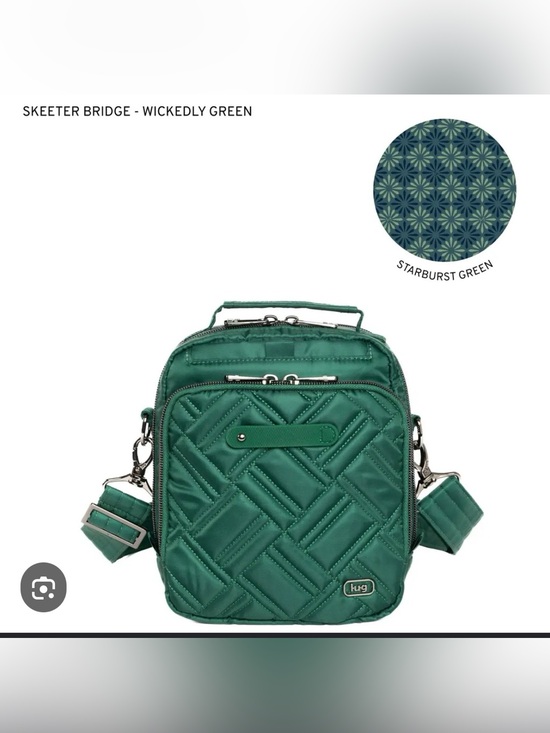 lug Handbags - Lug Skeeter Bridge Wickedly Green Crossbody bag purse Emerald Green Christmas
